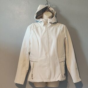 Avalanche Women's White Hooded Jacket
